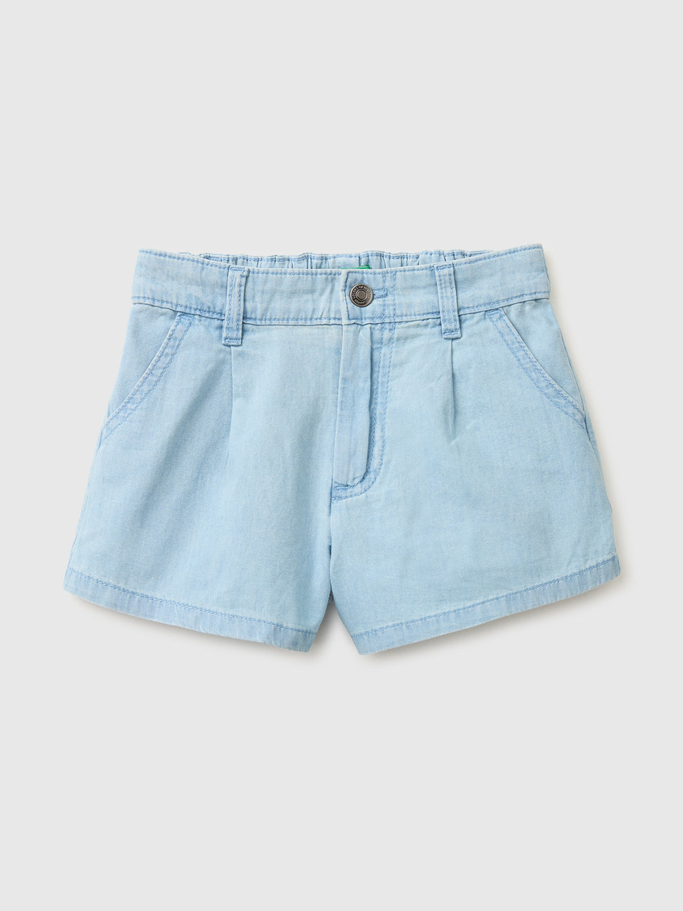 Chambray shorts with pleats - ucb_image_FS