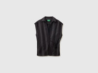 Blusa cruzada em mistura de linho - ucb_image_FS