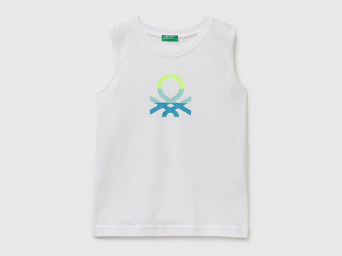 Organic cotton tank top with logo print - ucb_image_FS