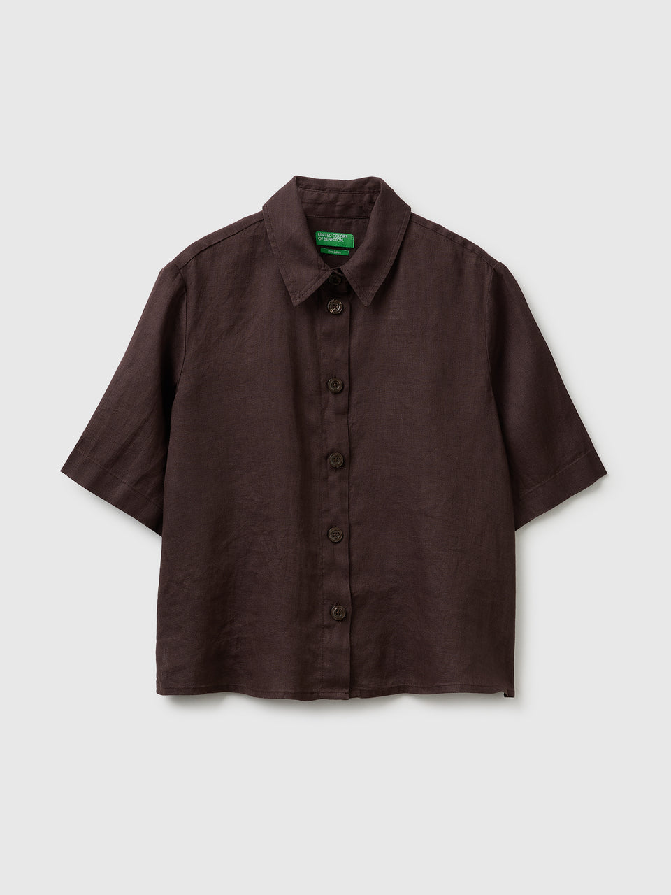 Short shirt in pure linen - ucb_image_FS