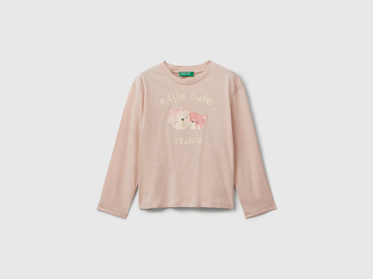 T-shirt em algodão com estampa glitter - ucb_image_FS