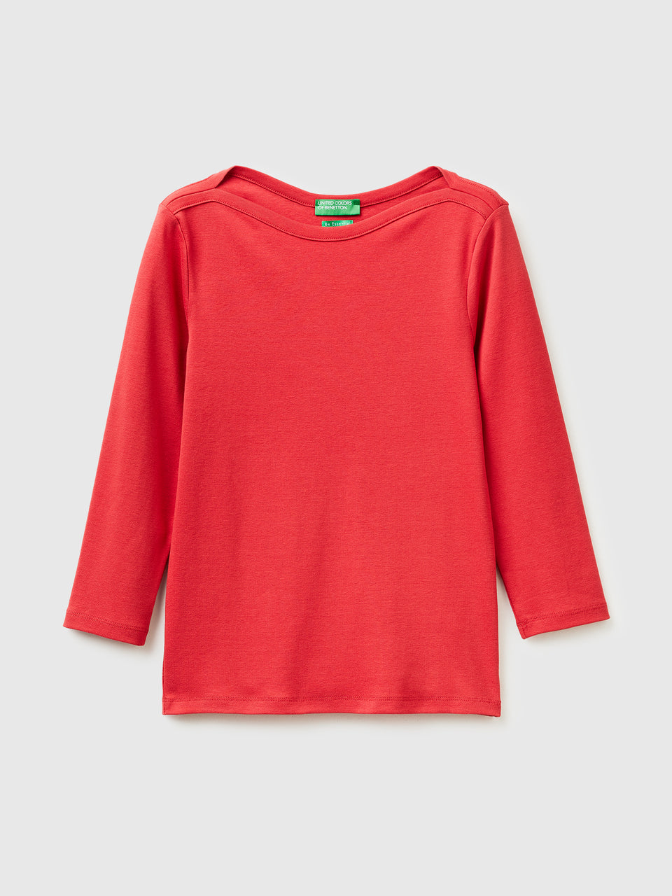 Slim fit t-shirt with boat neck - ucb_image_FS