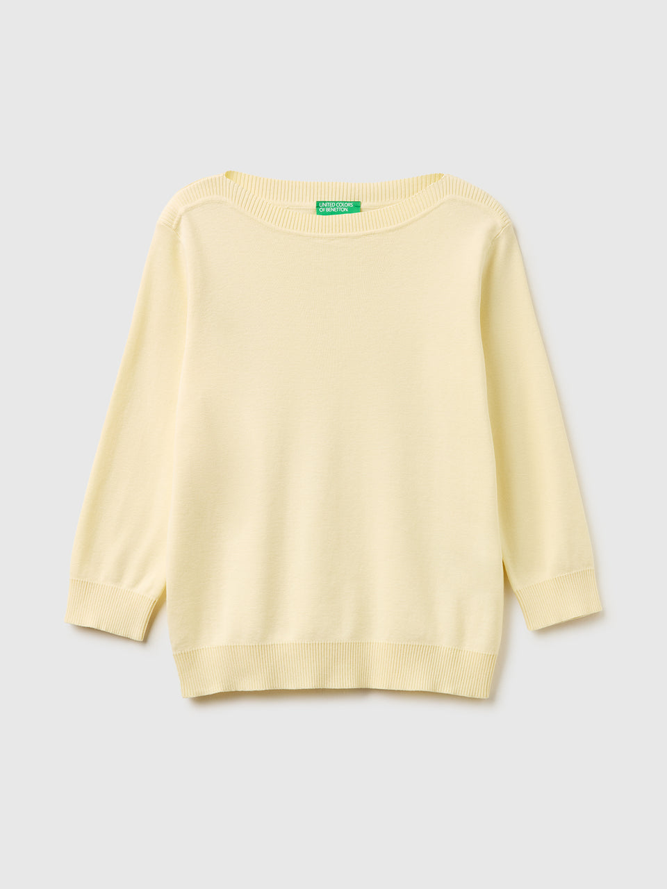 Camisola amarelo claro com decote à barco - ucb_image_FS