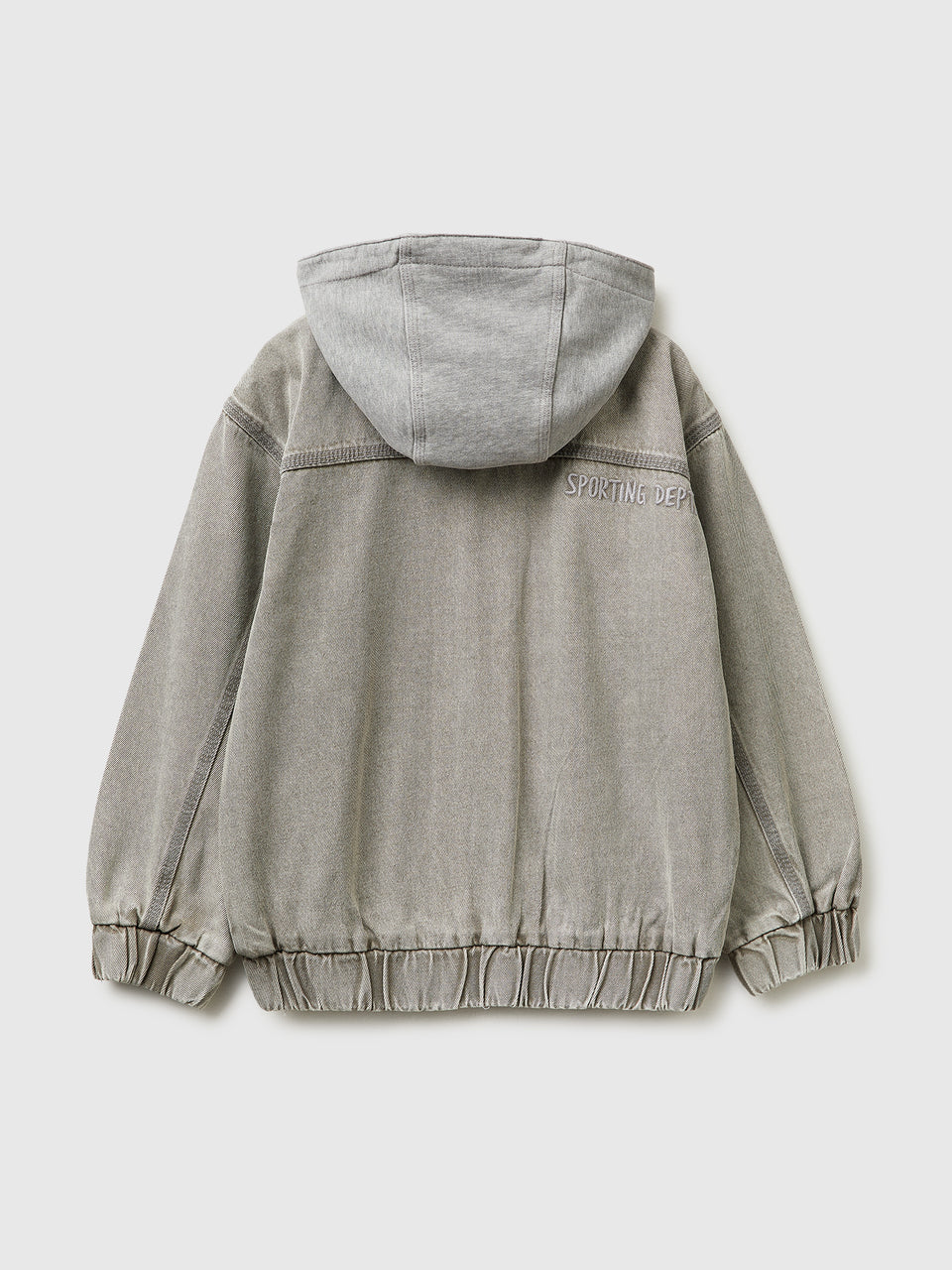 Denim bomber jacket with fleece hood - ucb_image_BS