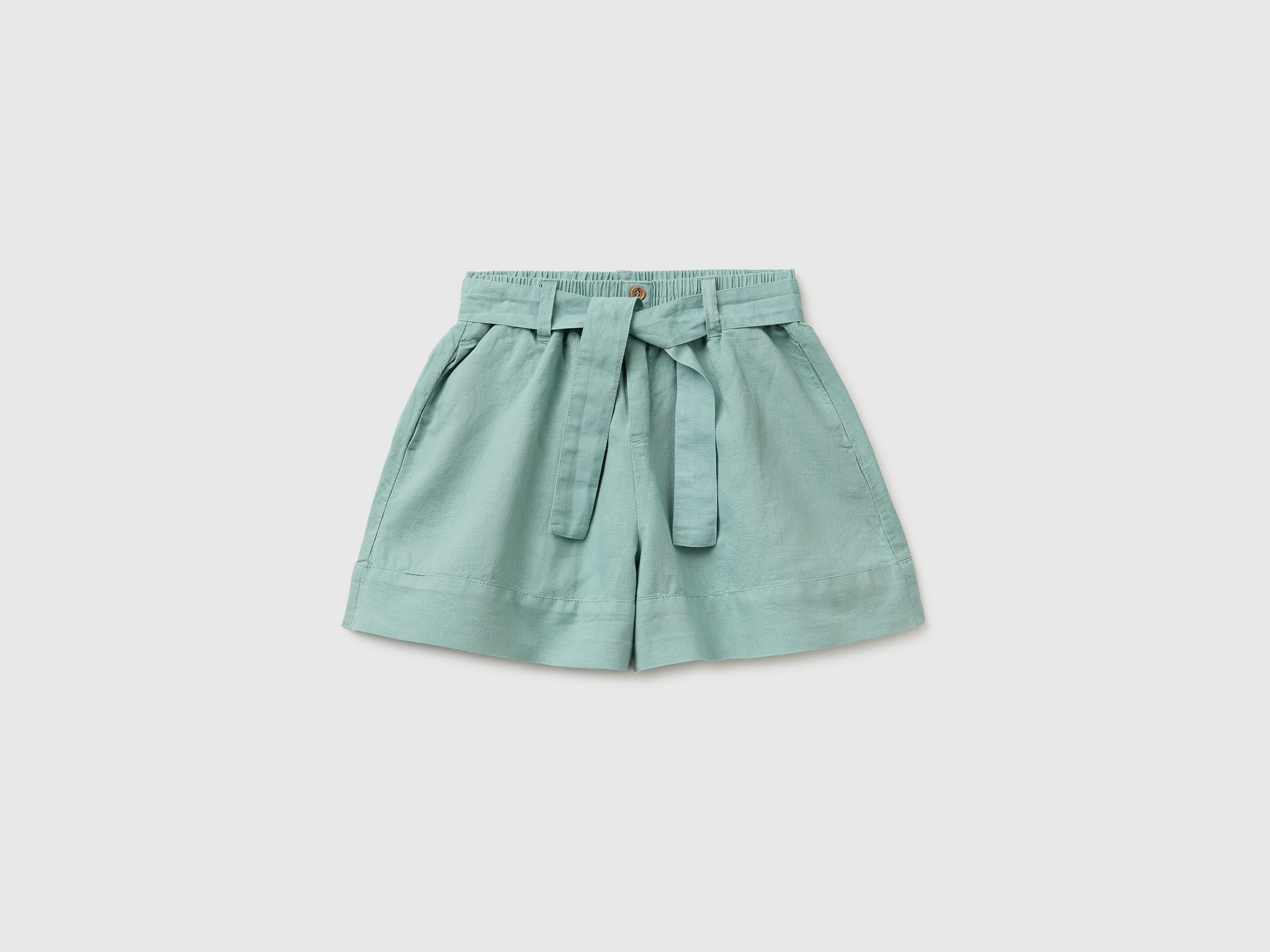 Linen blend shorts with sash - ucb_image_FS