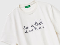 T-shirt with embroidered writing - ucb_image_DS1