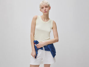 Schmal geschnittenes, geripptes Tanktop