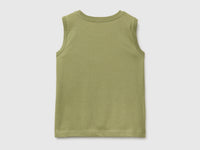 Organic cotton tank top with logo print - ucb_image_BS