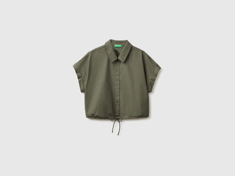Cropped shirt with drawstring - ucb_image_FS
