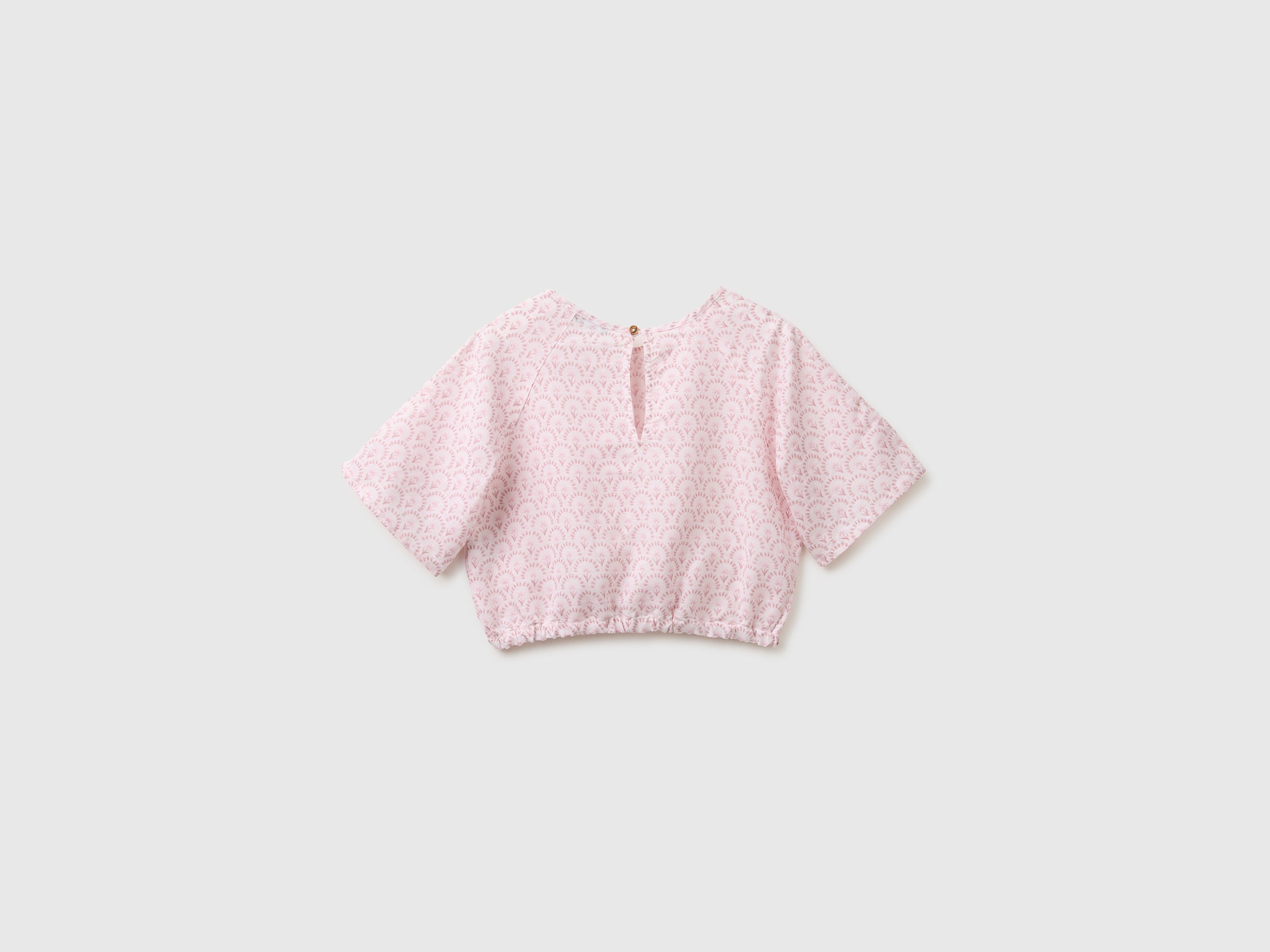 Blusa às flores em mistura de linho - ucb_image_BS