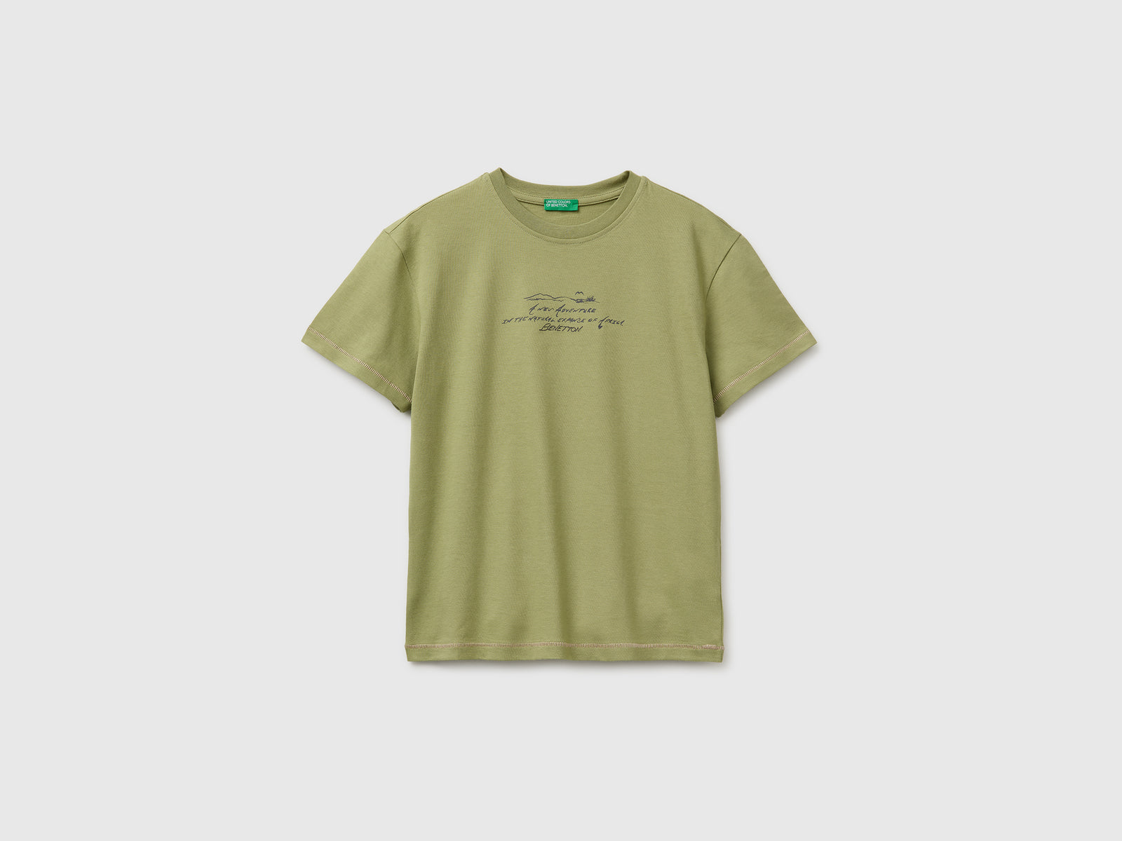 Oversized T-shirt with print and embroidery - ucb_image_FS