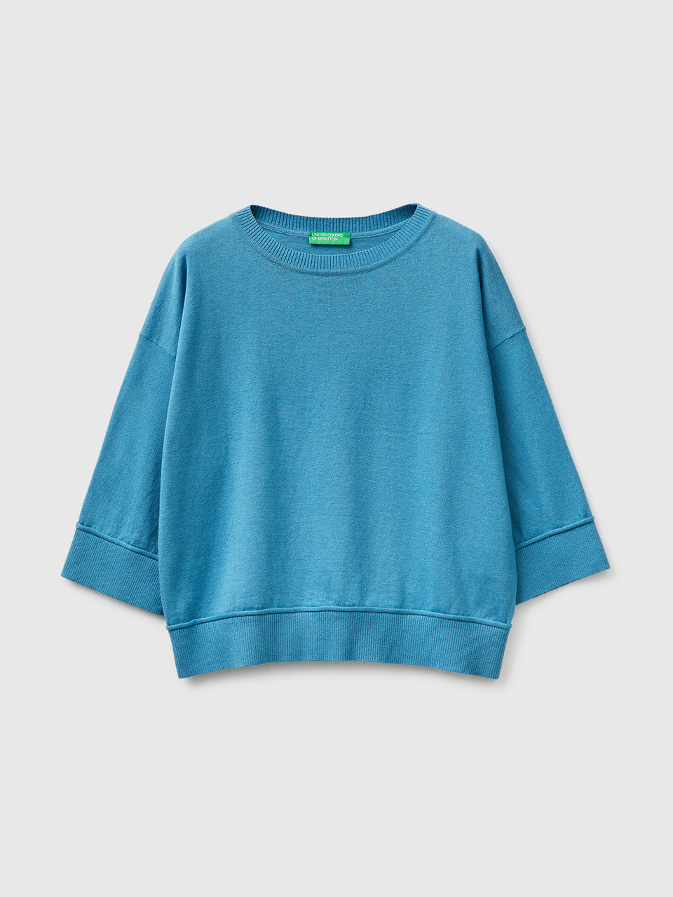 Crew neck sweater in cotton and wool - ucb_image_FS
