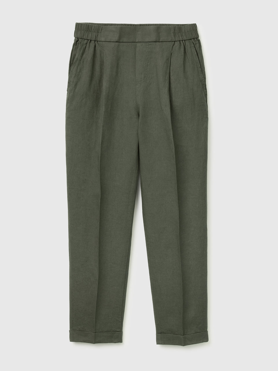 100% linen cigarette trousers - ucb_image_FS
