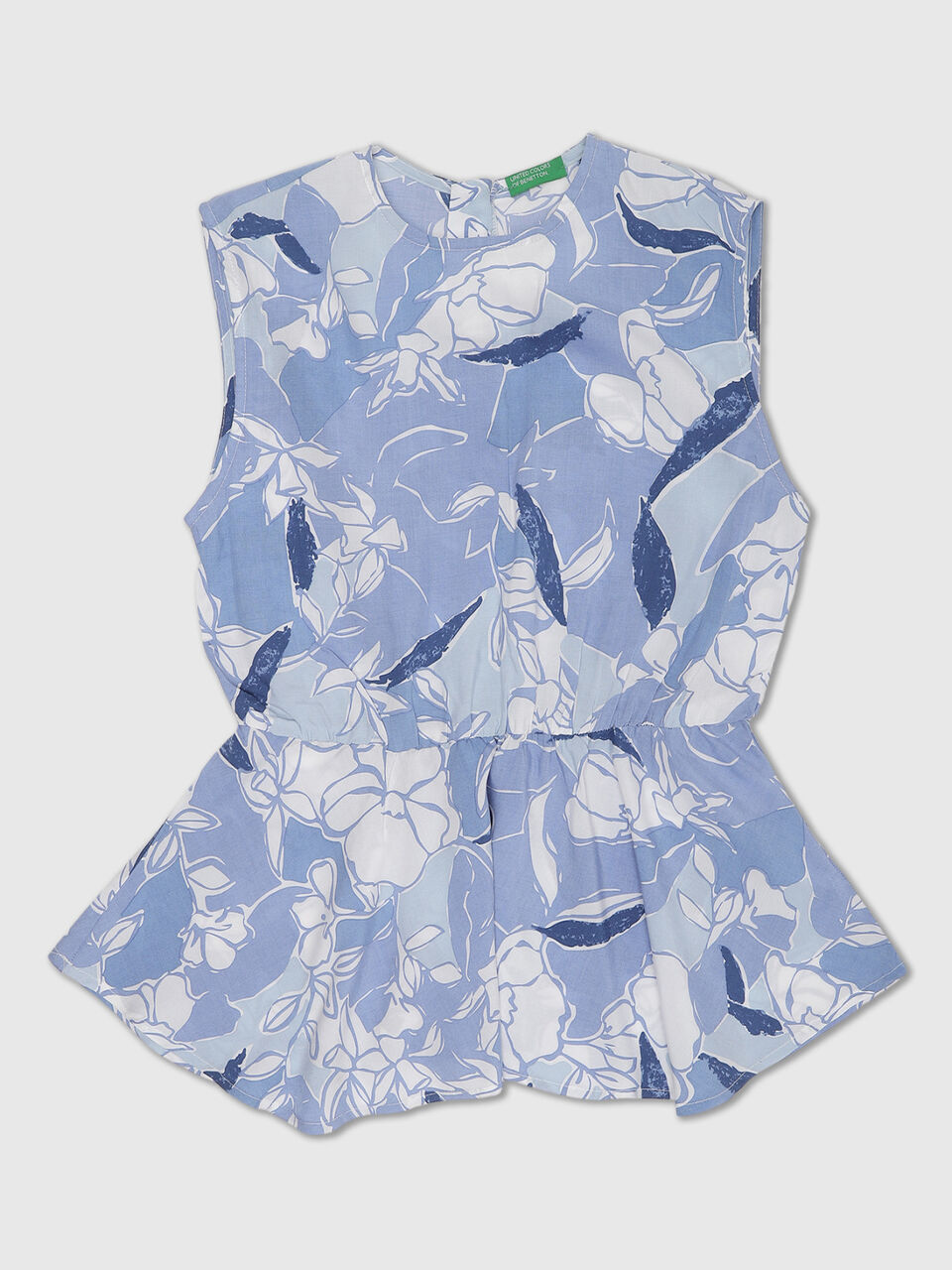 Long Sleeve High Low Peplum Top image number 1