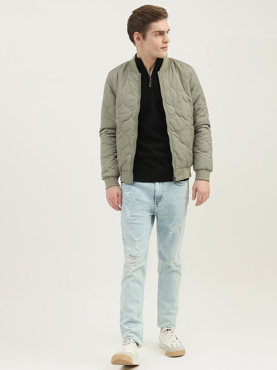 REVERSIBLE HONEYCOMB QUILT JACKET image number null