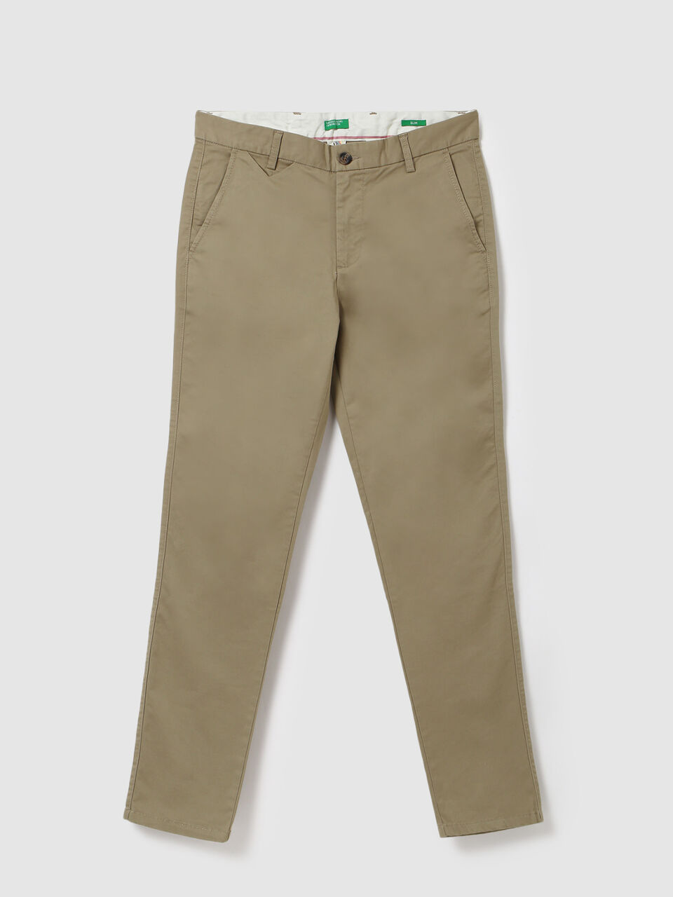 SLIM FIT STRETCH SATIN TROUSER image number 1