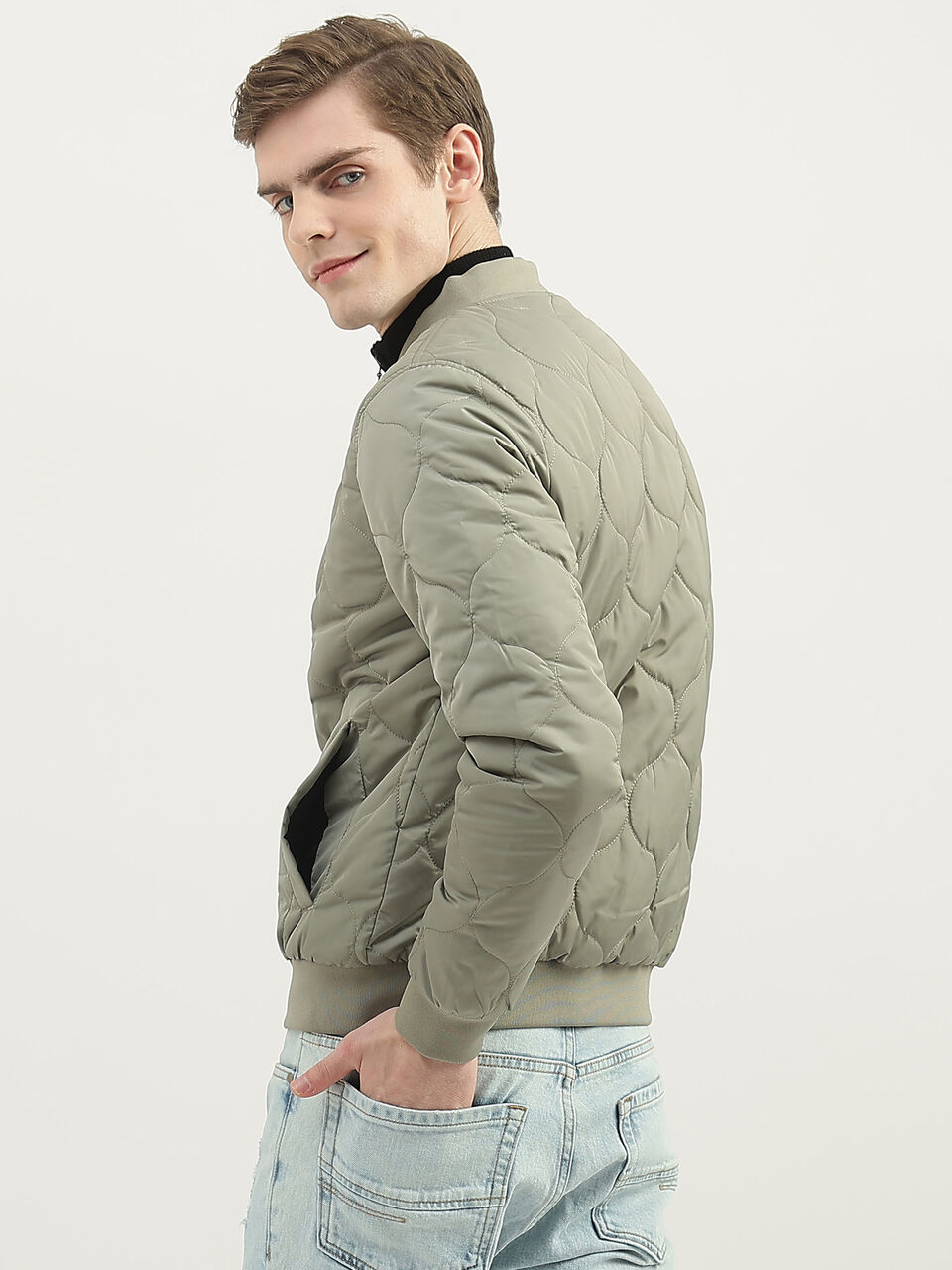 REVERSIBLE HONEYCOMB QUILT JACKET image number null