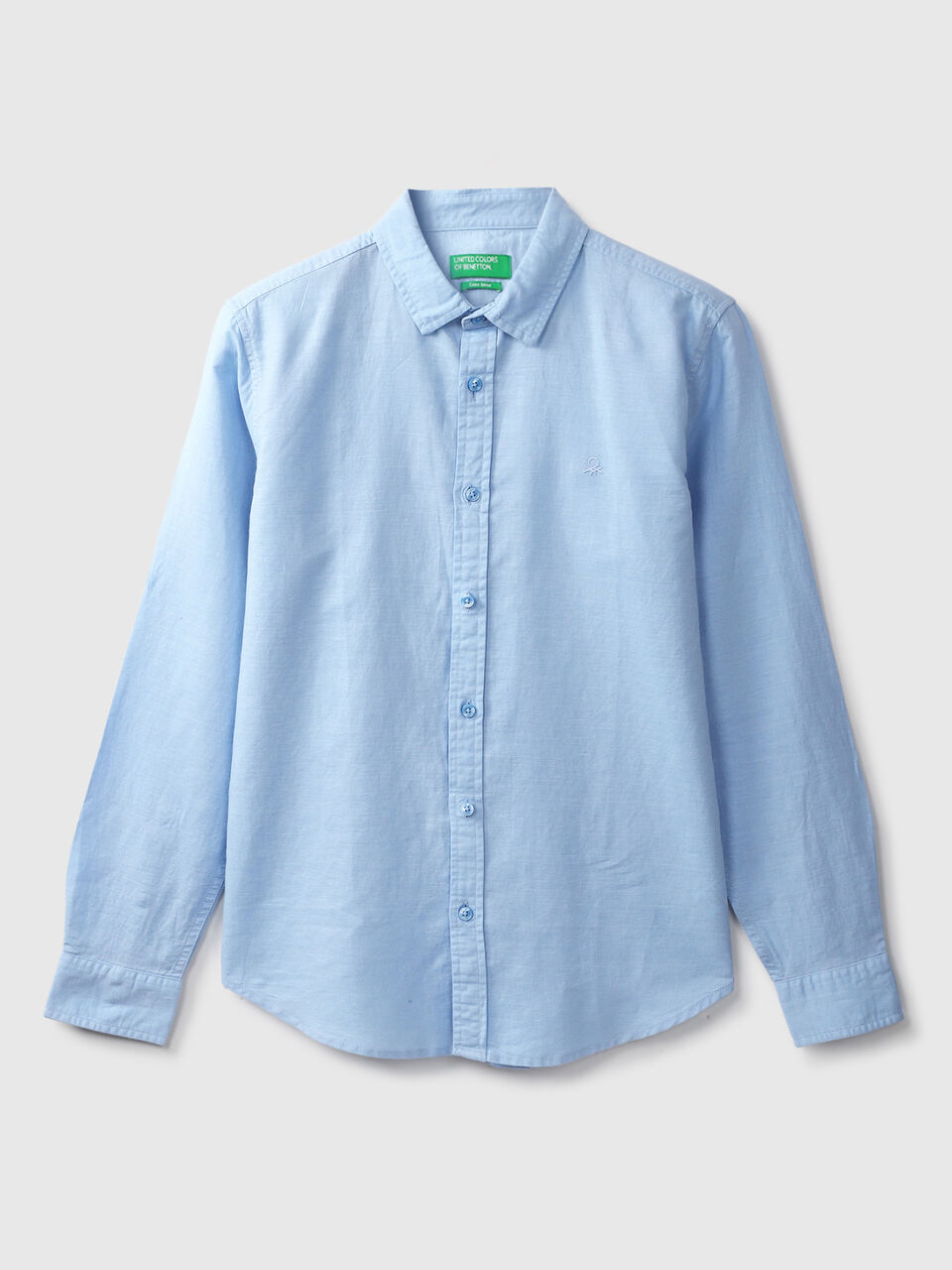 F/S LINEN REGULAR COLLAR SHIRT image number 1