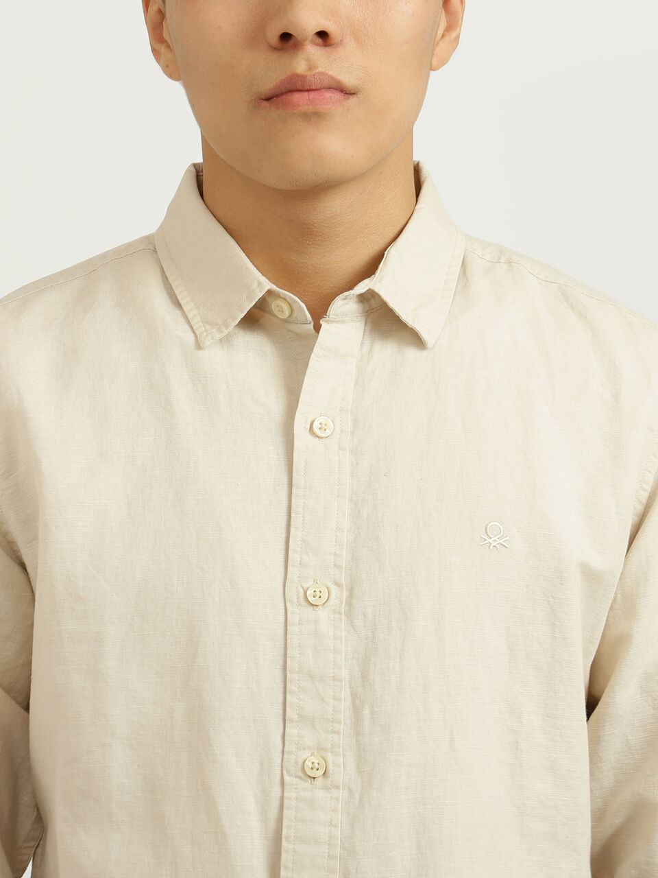 Full Sleeve Linen Regular Collar Shirt image number null