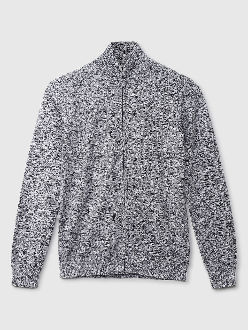 F/SLV FRONT OPEN ZIPPER TRICOT image number 1