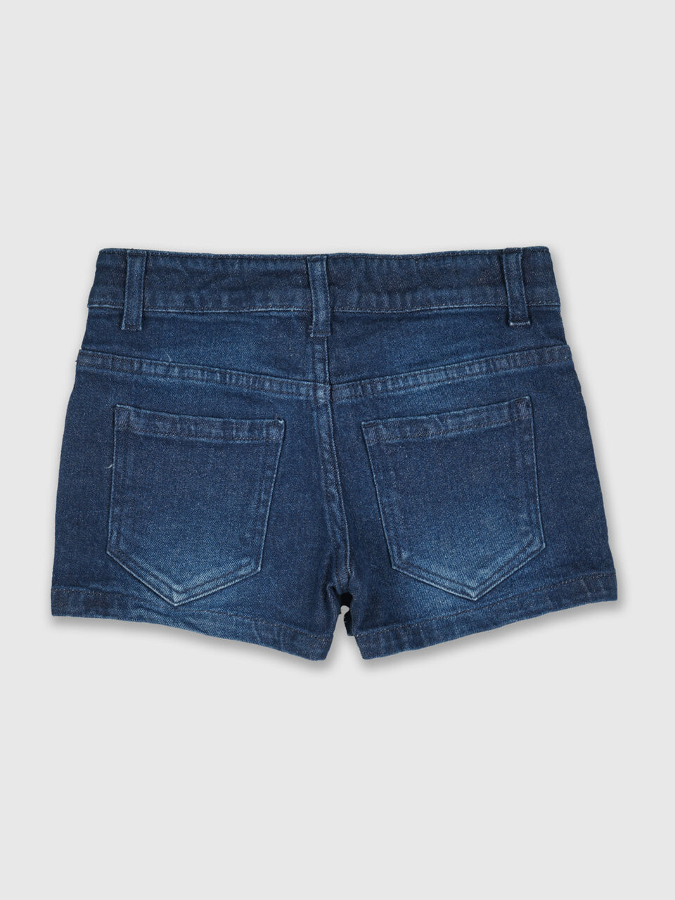 Denim Shorts With Tassels image number null