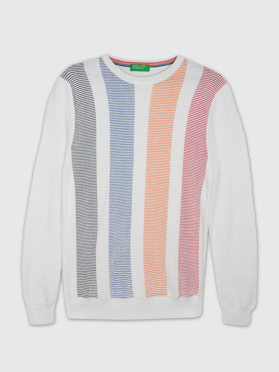 Vertical Striped Plating Sweater image number null