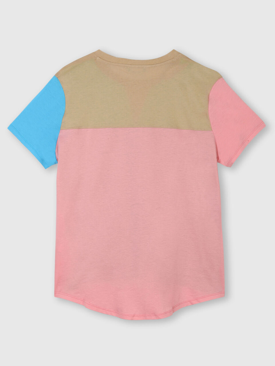 Pure Cotton T-Shirt With Colour Block Print image number 2
