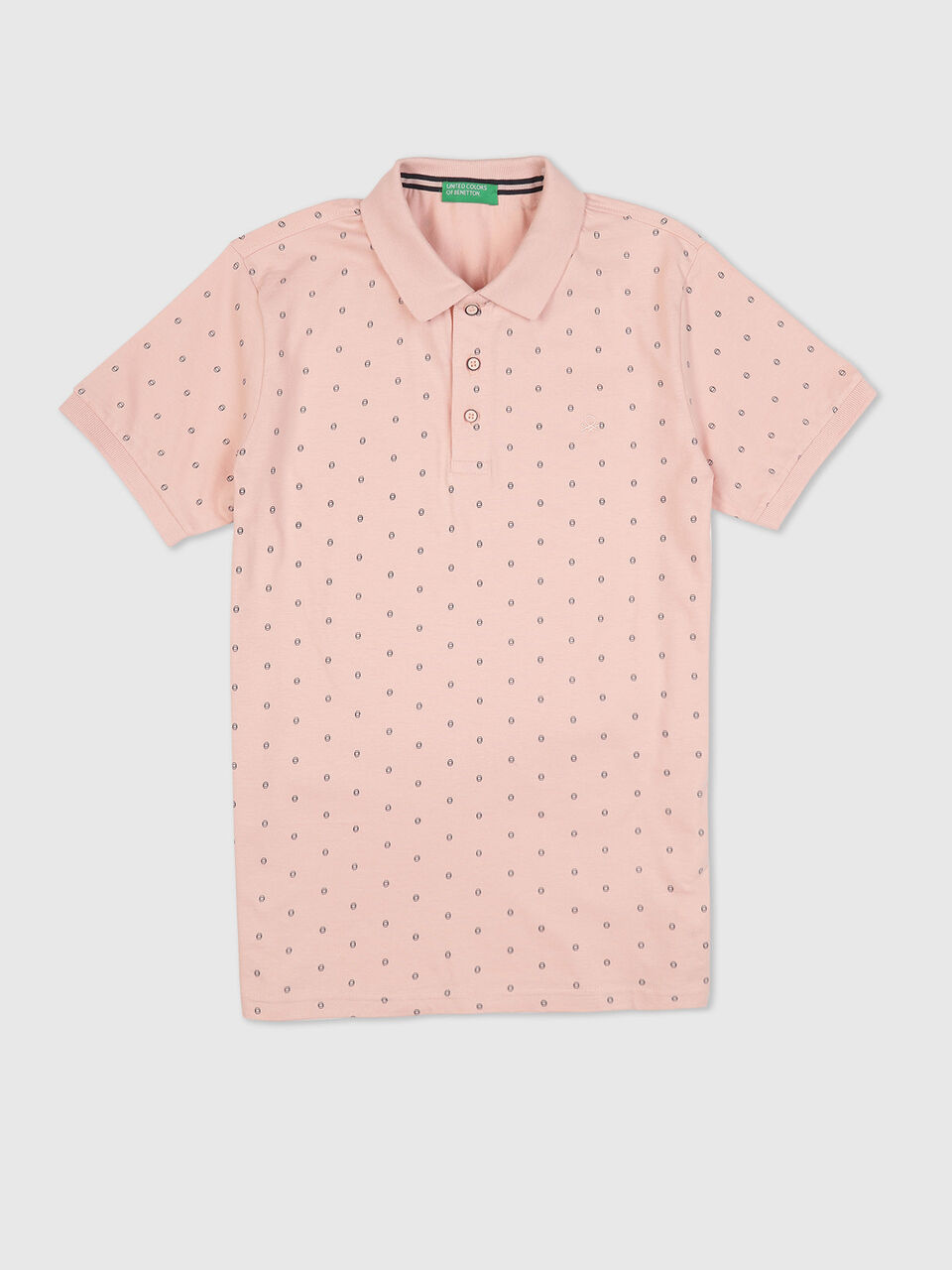 Ditsy AOP Pique Polo image number null