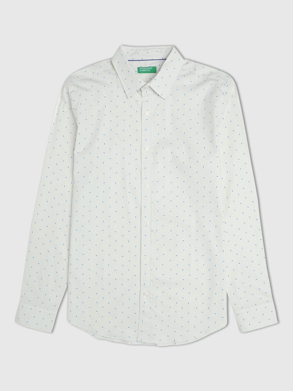 Full Sleeves Stretch Poplin Half Circle Print Sh image number 1