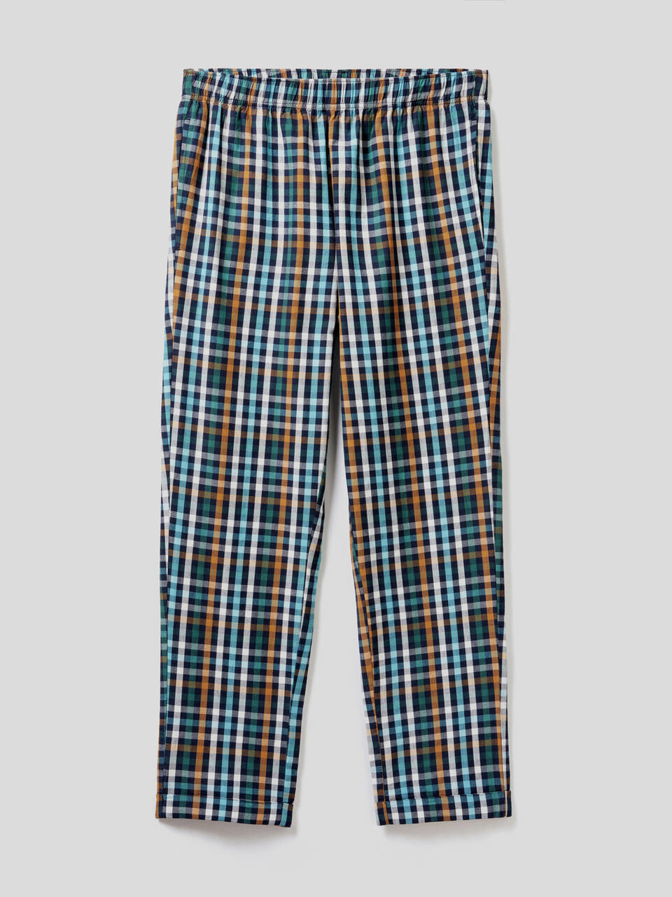 Karierte Hose mit Aufschlag image number 1