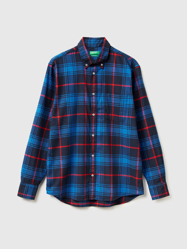 Flanell-Button-Down-Hemd Herren