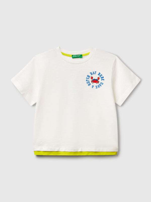 Over-Fit-T-Shirt aus leichter Baumwolle Jungen
