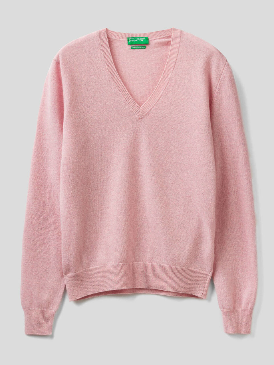 Pullover aus reiner Schurwolle mit V-Ausschnitt image number 1