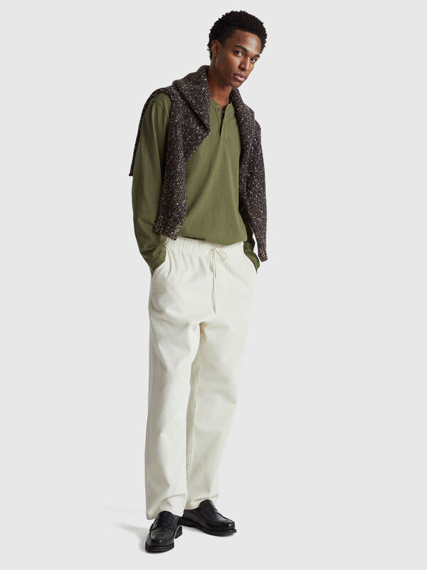 T-Shirt mit Henley-Ausschnitt Herren