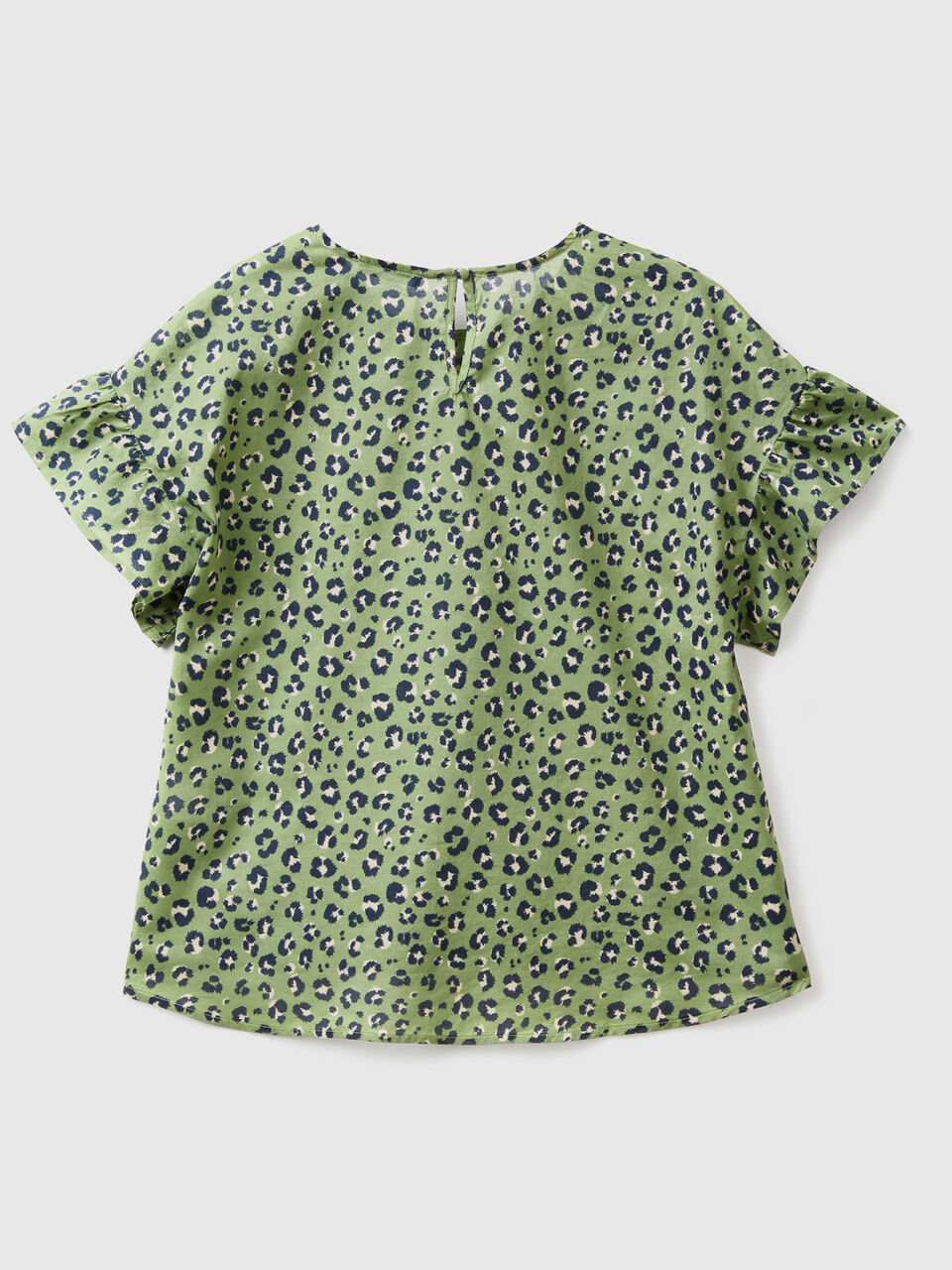 Gemusterte Bluse aus reiner Baumwolle image number 2