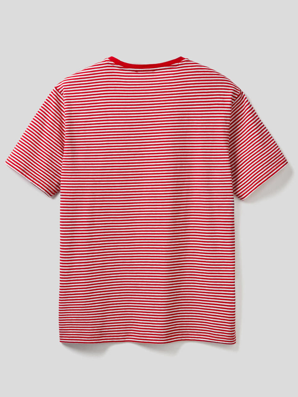Gestreiftes T-Shirt aus reiner Baumwolle Herren image number 2