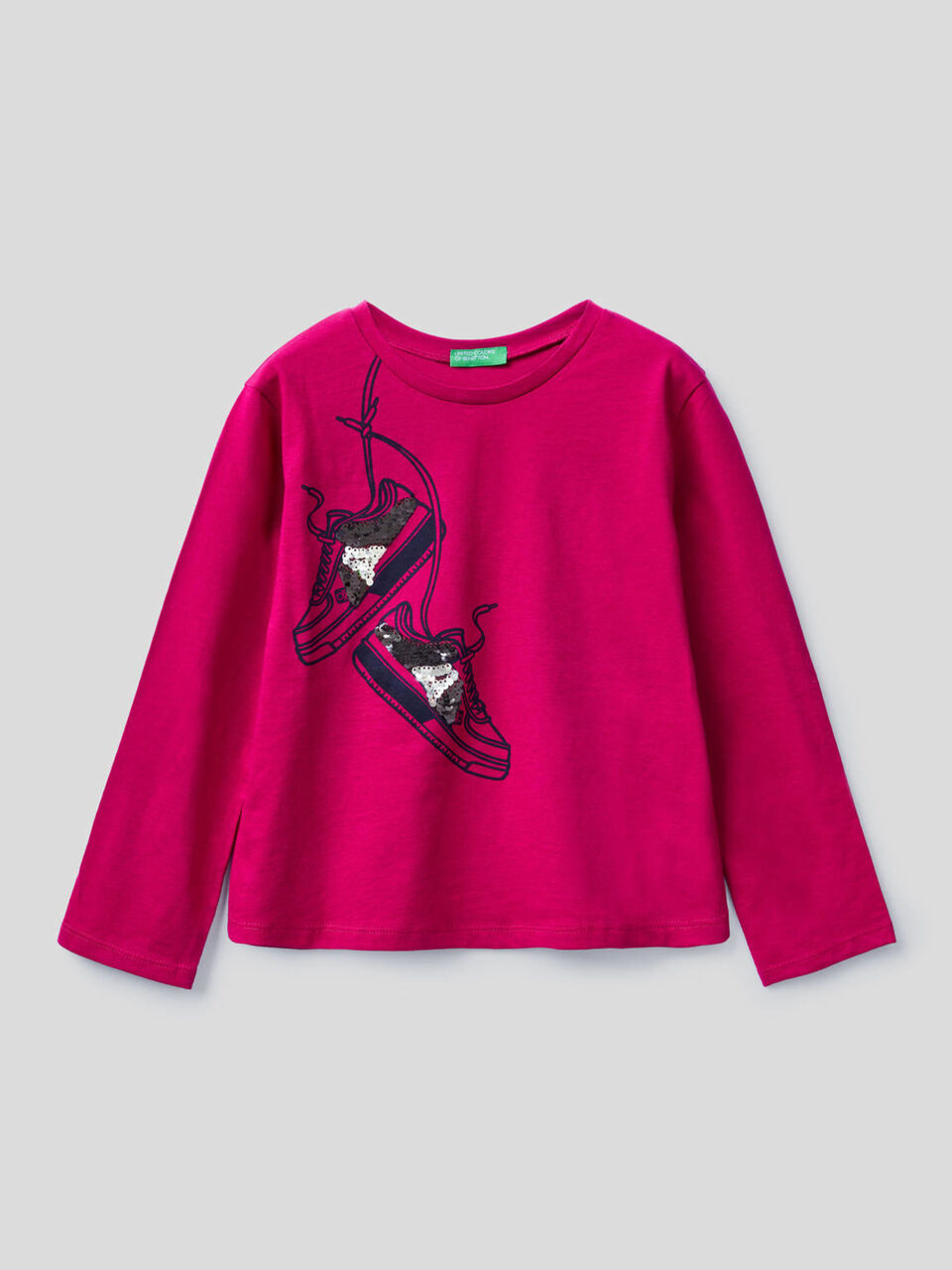 T-Shirt aus 100% Baumwolle mit Pailletten image number 1