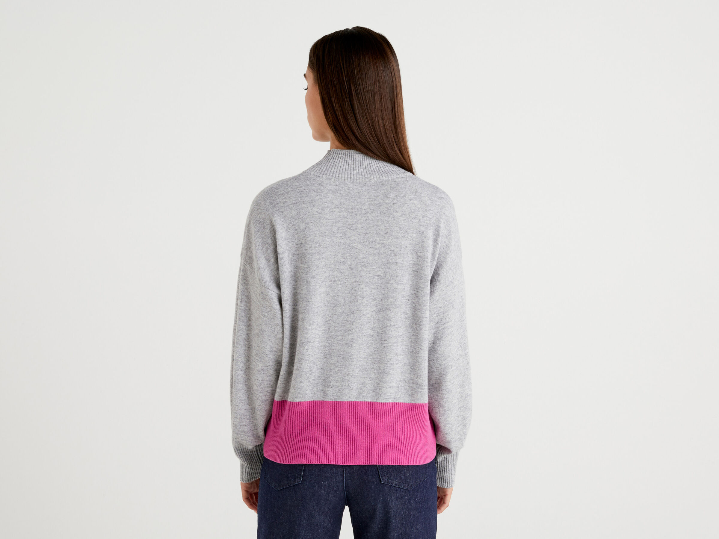 Stehkragenpullover in einer Cashmere-Mischung image number 2
