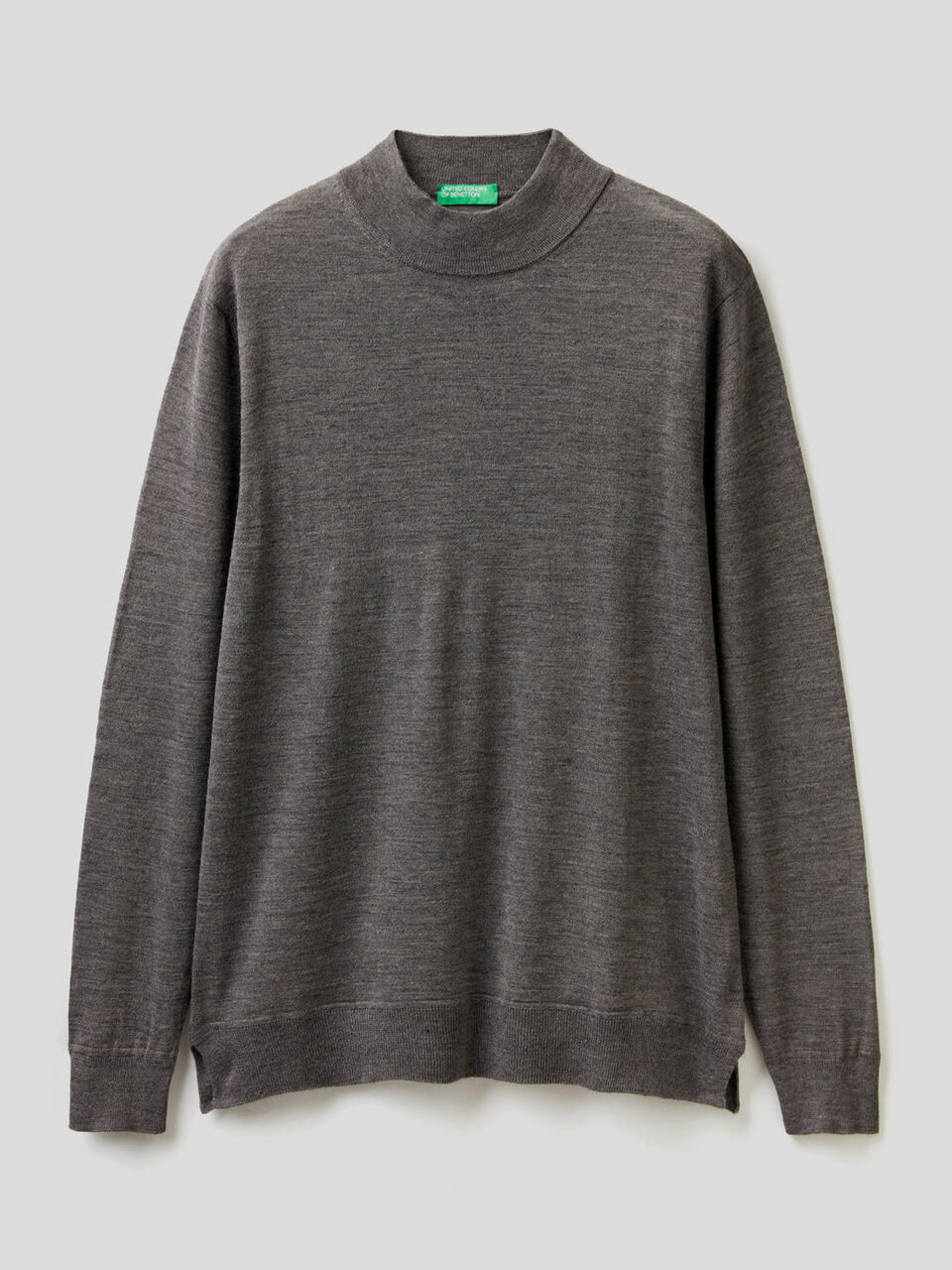 Einfarbiger Stehkragenpullover image number 1
