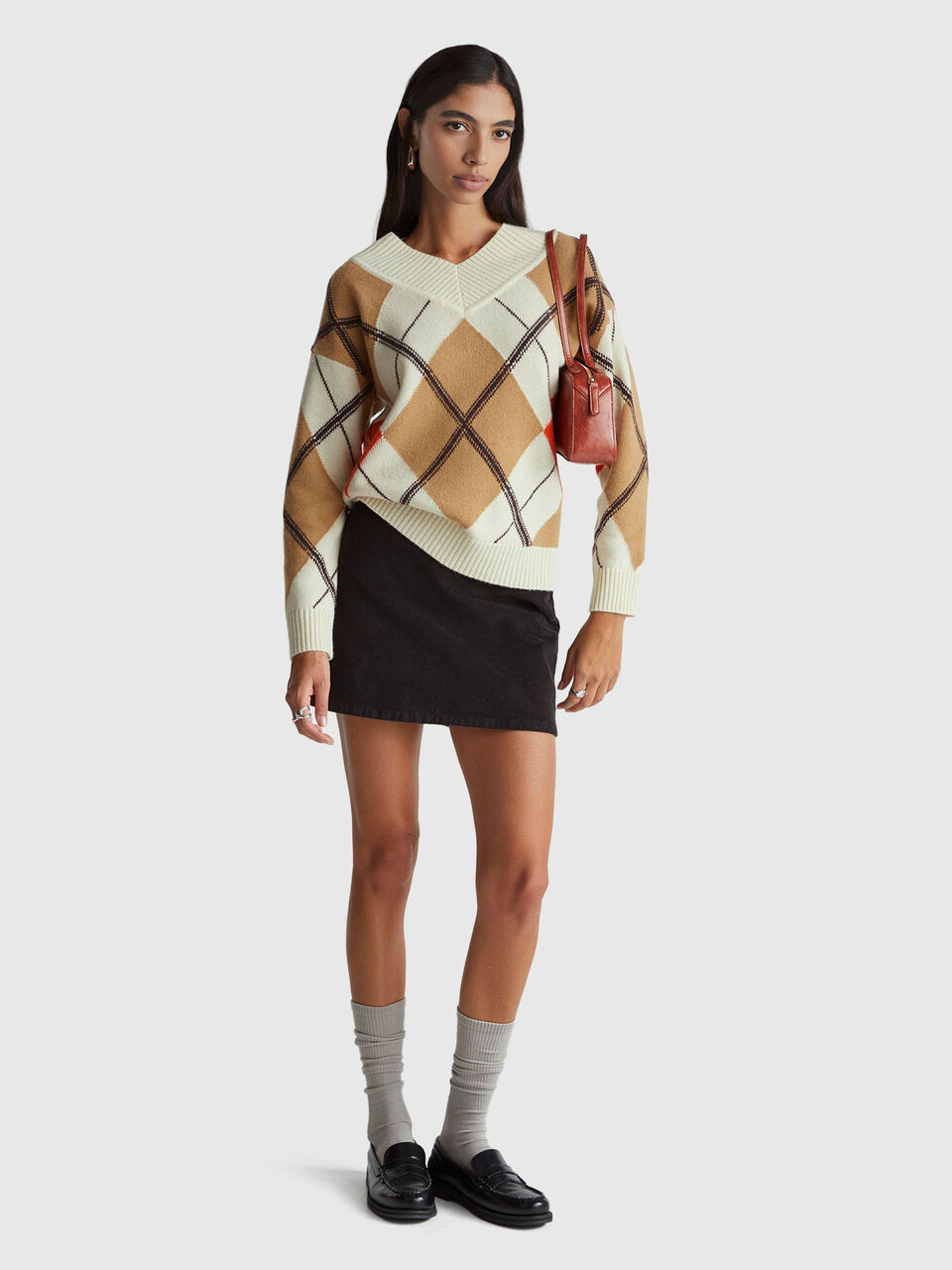 V NECK SWEATER L/S Damen image number null