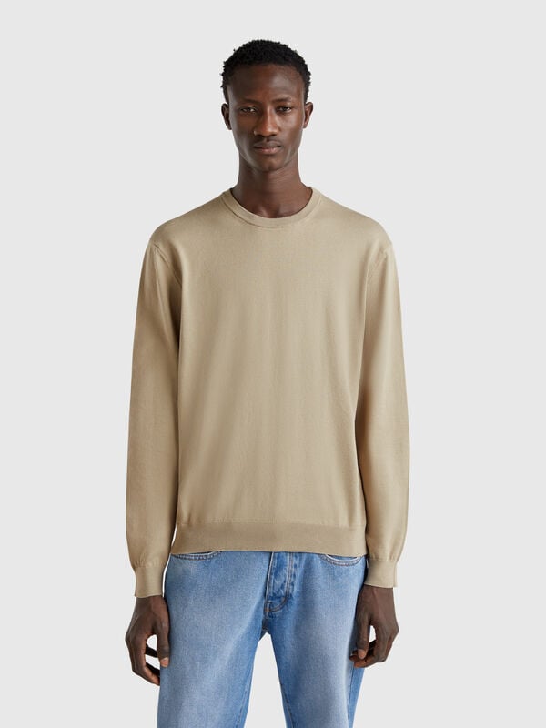 Pullover aus 100% Baumwolle mit Rundhalsausschnitt  Herren