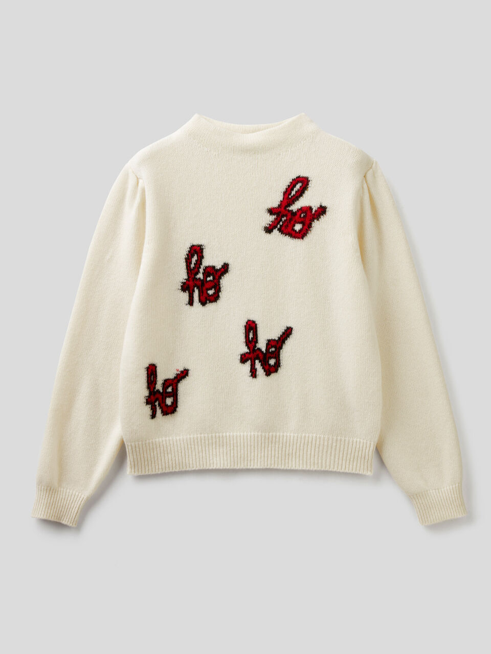 Pullover mit Intarsien-Schriftzug image number 1
