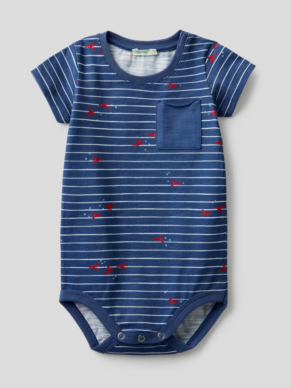 Body aus 100% Bio-Baumwolle mit kleiner Tasche image number 1