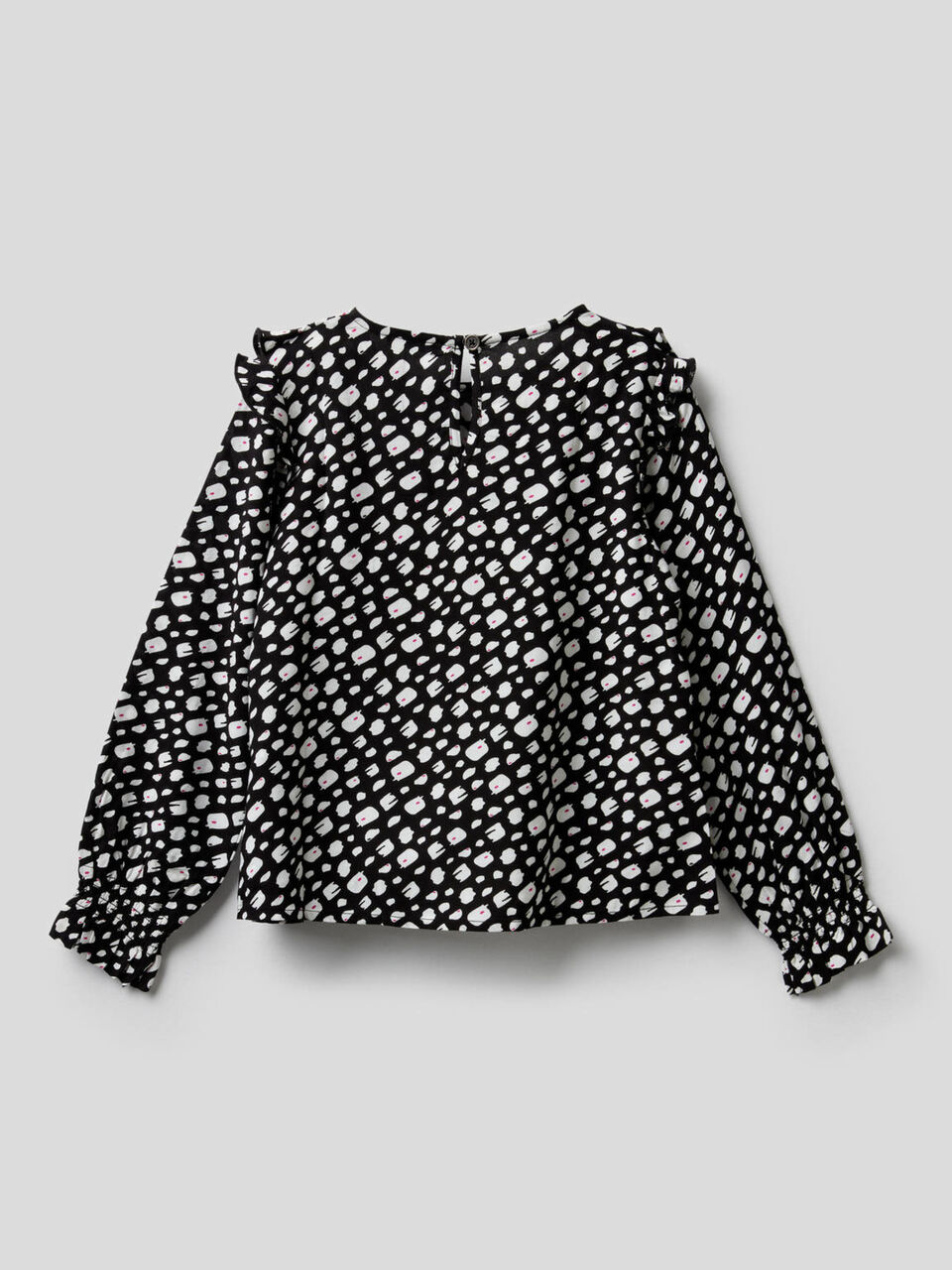 Bluse mit Volant image number 2