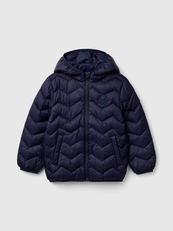 Wattierte Kapuzenjacke Jungen