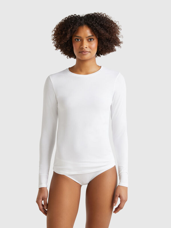 Super-Stretch-T-Shirt aus Baumwolle Damen
