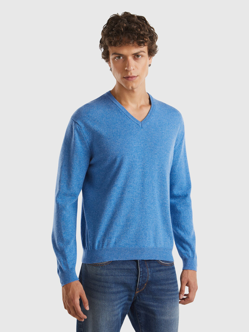 V NECK SWEATER L/S Herren image number null