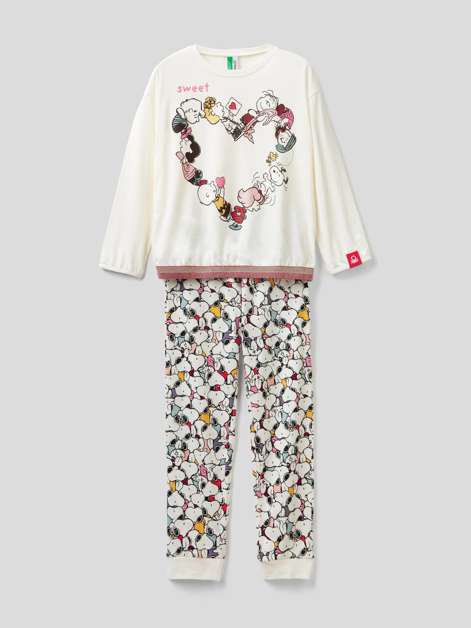Langer Pyjama mit Peanuts-Print image number 1