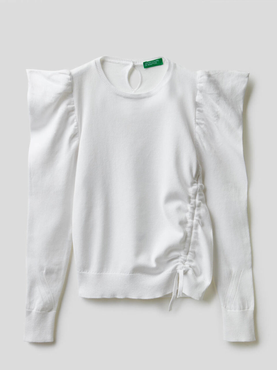 Pullover mit Drapierung image number 1