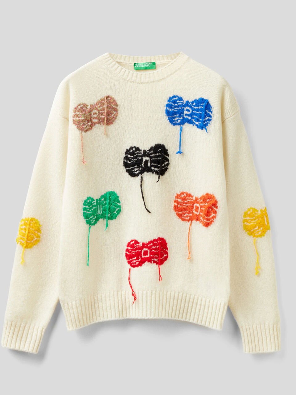 Pullover aus Schurwollgarn mit Wollknäuel-Design image number 1